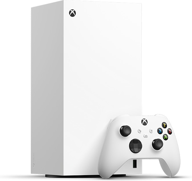 Xbox Series X console with controller